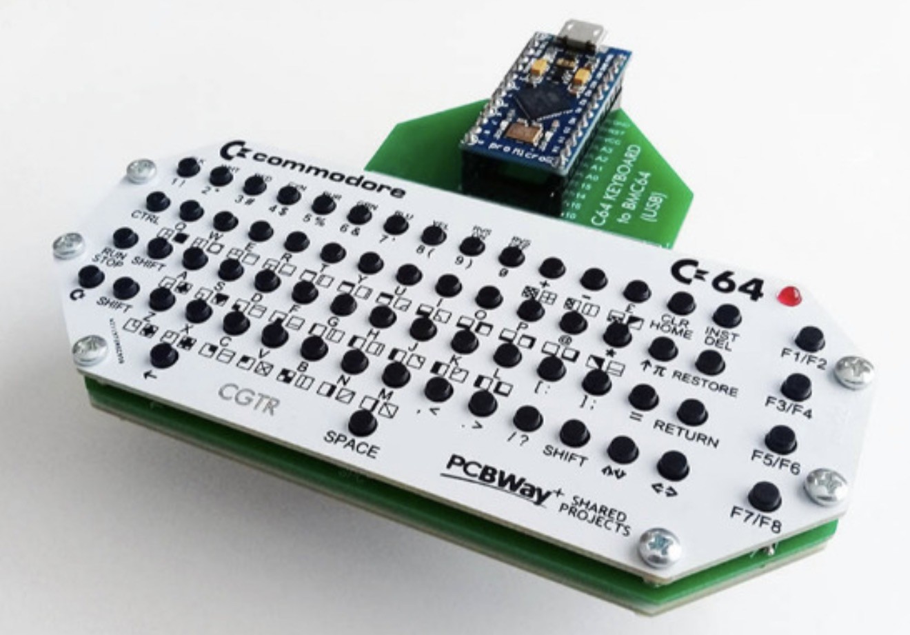 COMMODORE 64 USB KEYBOARD FOR BMC64 (Poor man's "Keyrah" ) - Image 4