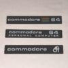 Commodore C64C Case Badge Set of 3