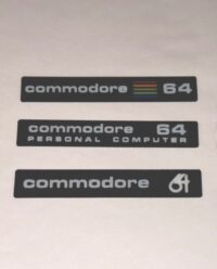 Commodore C64C Case Badge Set of 3