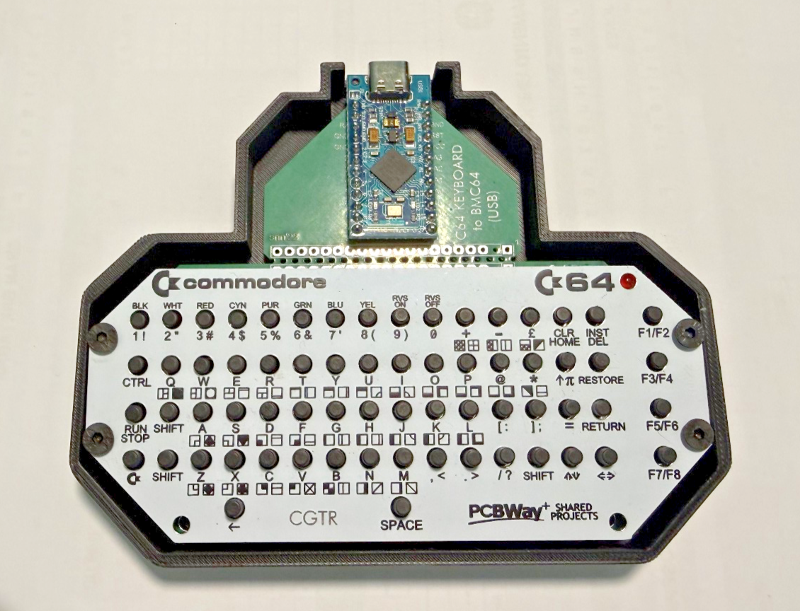 COMMODORE 64 USB KEYBOARD FOR BMC64 (Poor man's "Keyrah" ) - Image 3