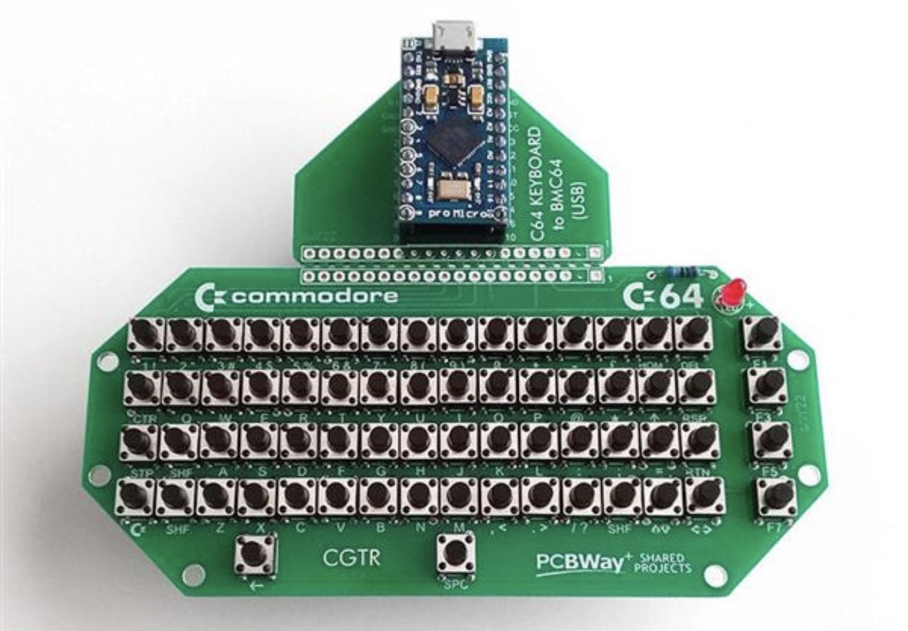 COMMODORE 64 USB KEYBOARD FOR BMC64 (Poor man's "Keyrah" ) - Image 2